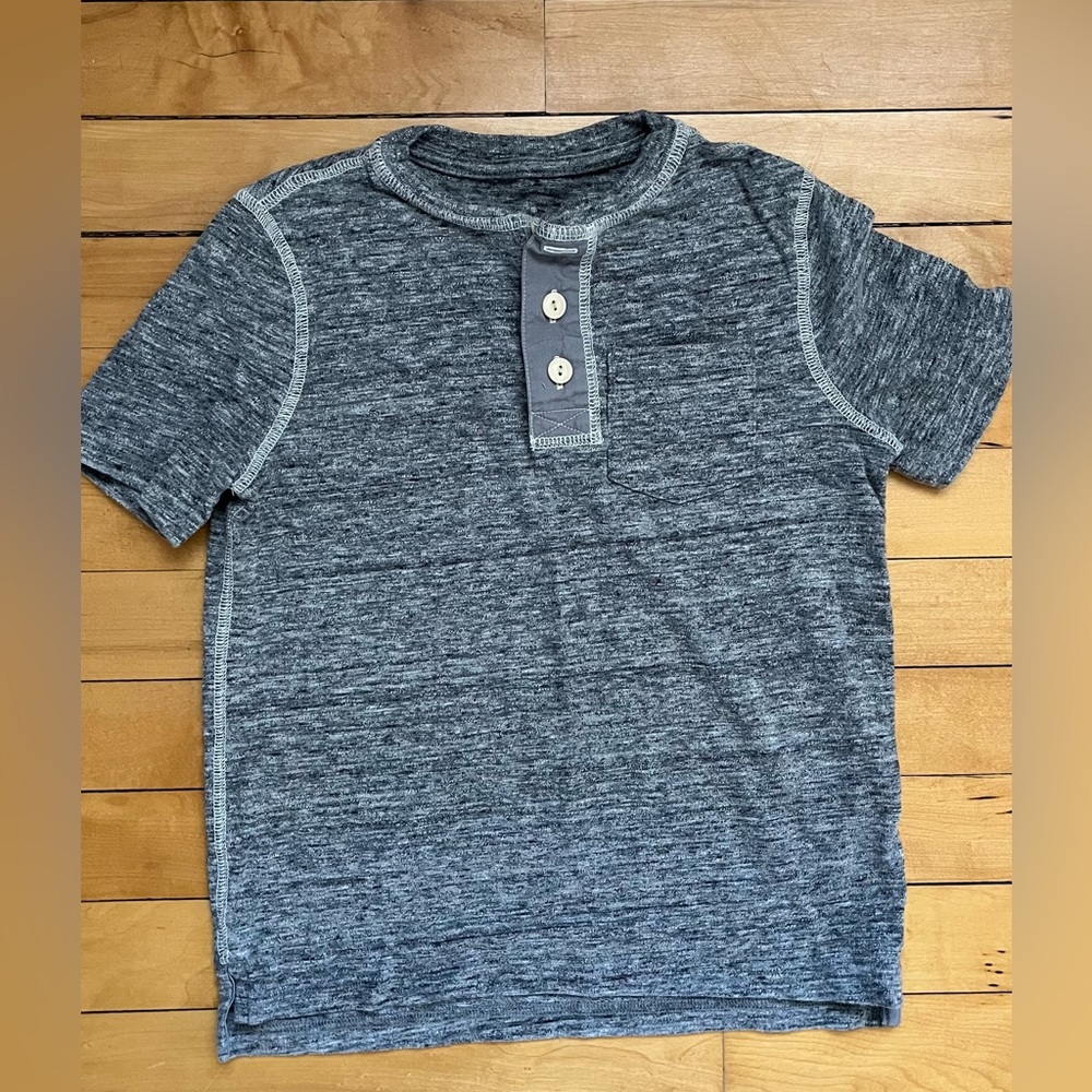 ❤️ Gap Vintage Wash Henley Short-sleeve Tee